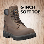 Image of brown 6-inch work boot