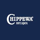 Navy blue square with white Chippewa logo