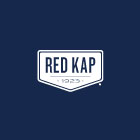 Navy blue square with white Red Kap logo
